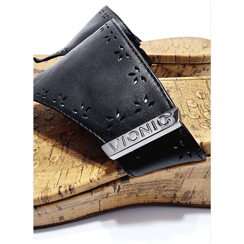 Vionic Women's Leather Platform Toe Post Sandals … - image 8